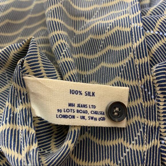 MiH jeans silk billowy tiered ruffle top Anthro - Picture 4 of 6